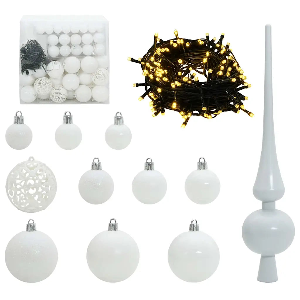 Set di Palle di Natale con 300 LED 120 pcs Bianco Plastica 42018832