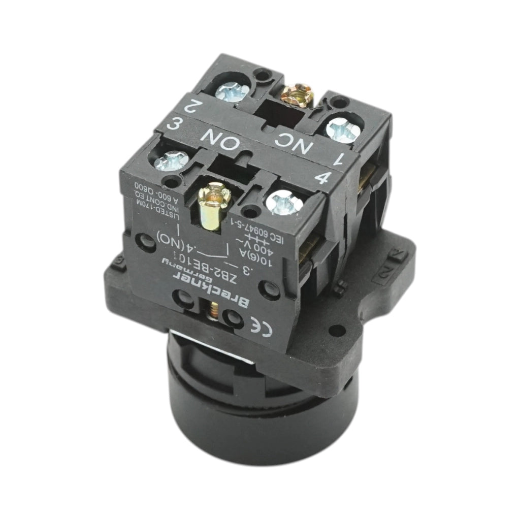 Pulsante di ritorno verde 1NO+1NC, 400V/10A LAY5