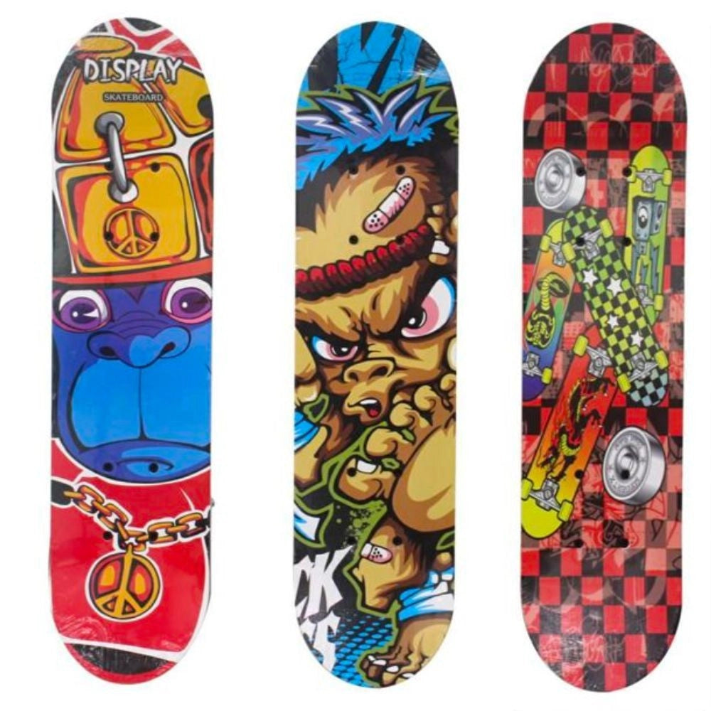 Trade Shop - Skateboard Skate In Legno 60x15 Gioco Bambini Ragazzi Divertimento Vari Colori -