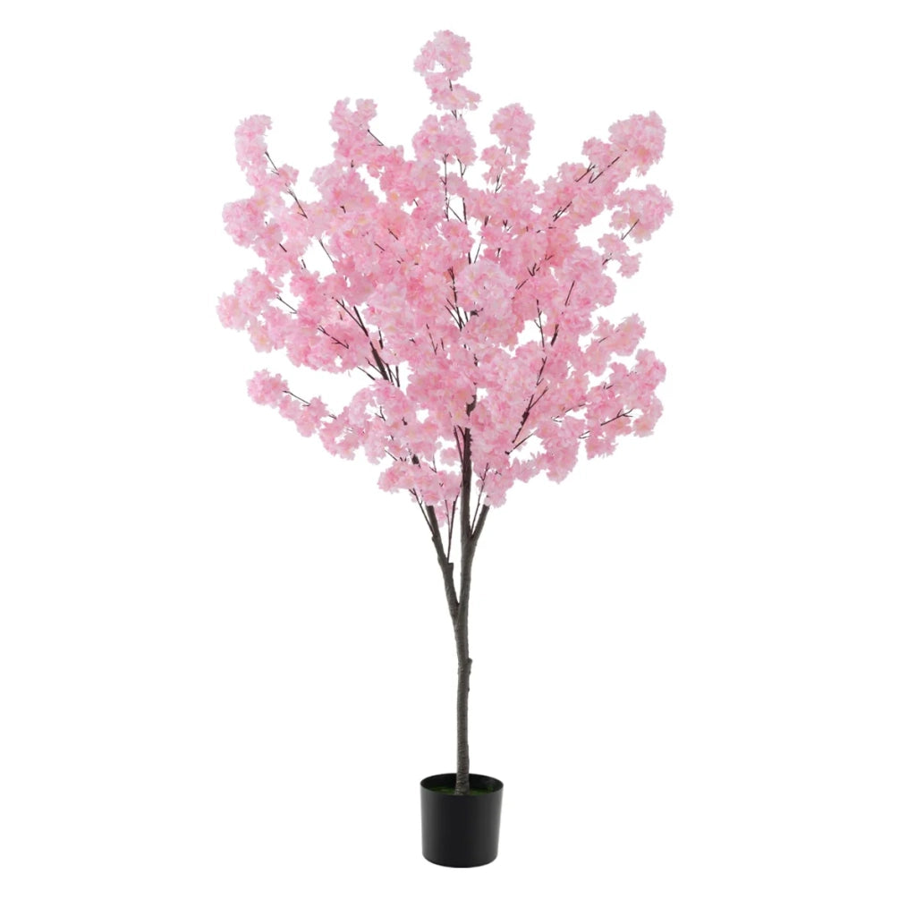 Pianta artificiale 190 x 20 x 17,5 cm decorativa con 900 eleganti fiori rosa stile moderno tessuto rosa 20_0013158