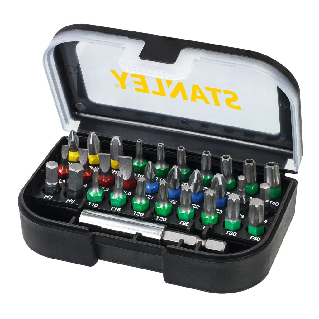 Stanley STA60490 Set Inserti Bit + Portainserti Magnetico 31 pezzi