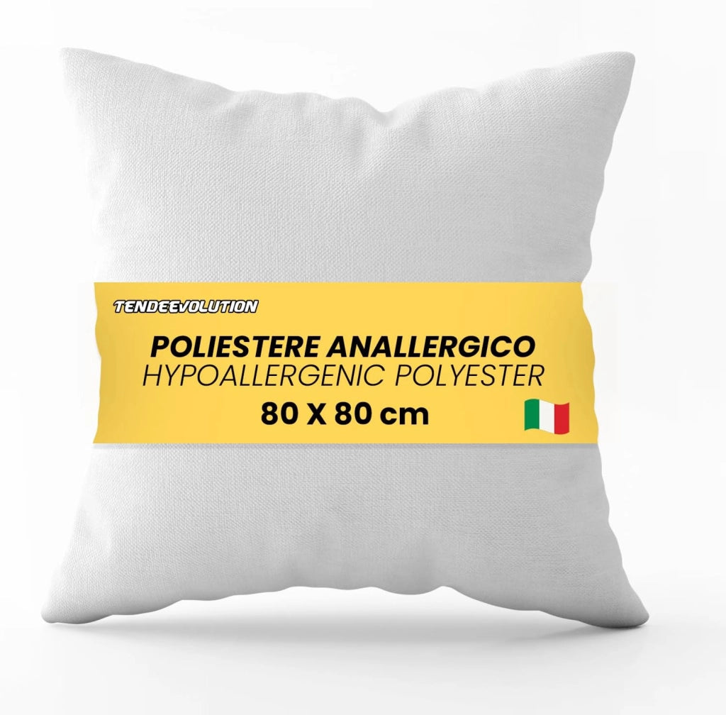 Anima Imbottitura Cuscino 80x80 - Premium, Ipoallergenico, Lavabile - Comfort per Letto e Soggiorno