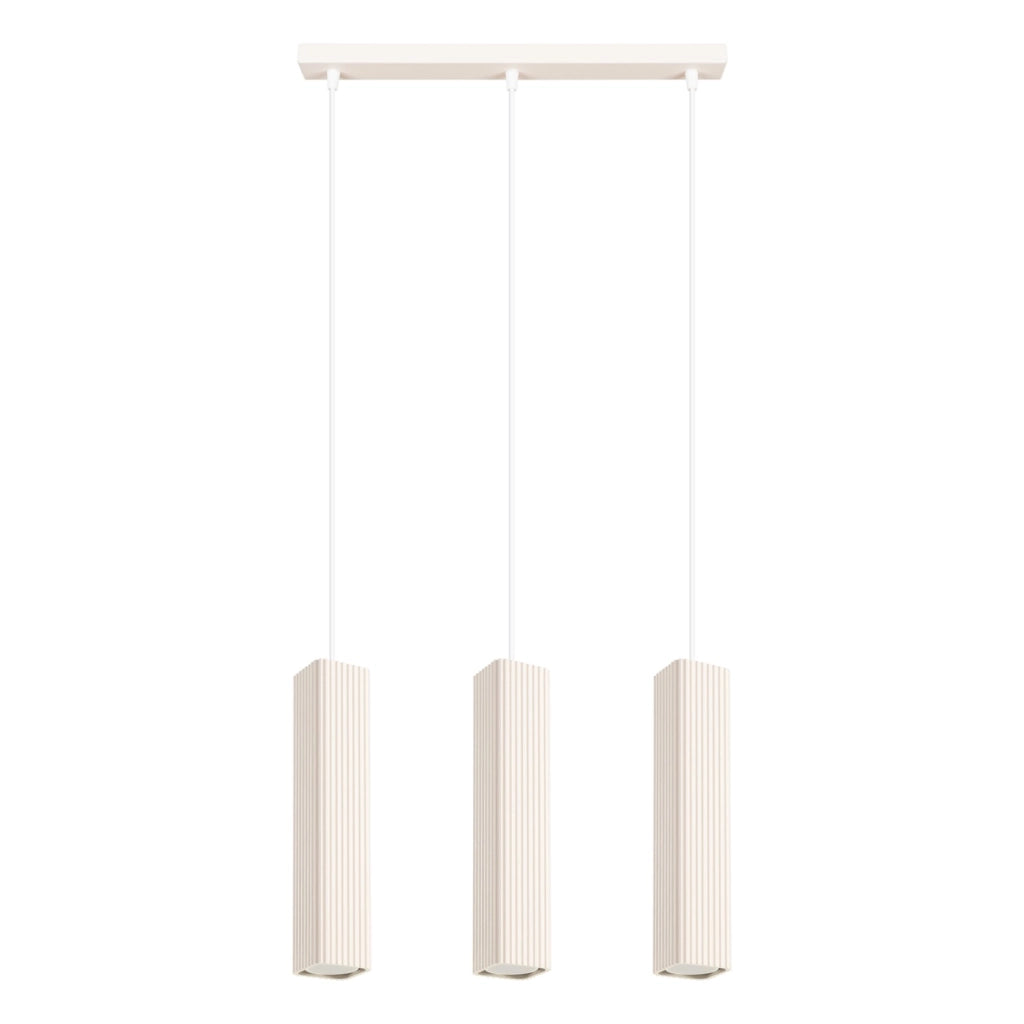 Lampada a sospensione RAYO 3L beige