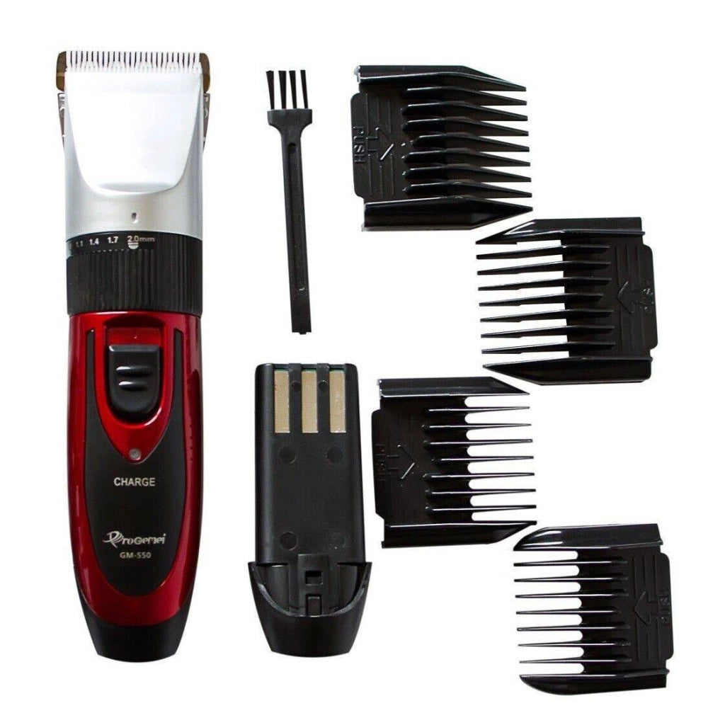 Trade Shop - Tagliacapelli Professionale Rasoio Elettrico Doppia Batteria Ricaricabile Gm-550 -