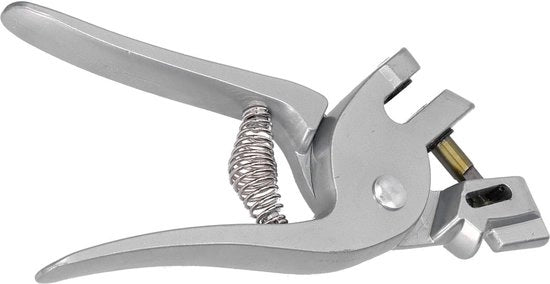 Applicatore di marchio per bestiame con alta resistenza alla mordita - Applicatore di marchio per bestiame - Materiale in acciaio inossidabile - Sostenibile - Per bovini/ovini - Alta elasticità - Marcatore per animali