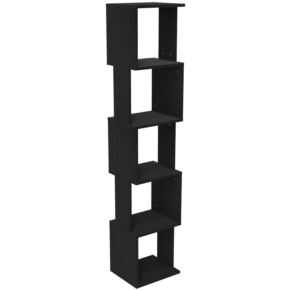 Libreria a 5 Ripiani Moderna ¨C Zephmum ¨C Nero