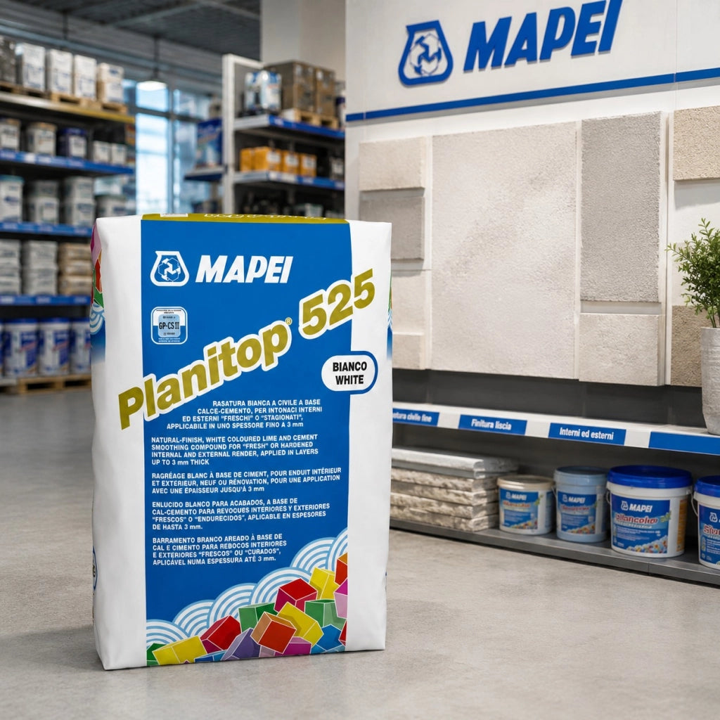 Mapei planitop 525 rasatura civile bianca per intonaci interni ed esterni 25 kg
