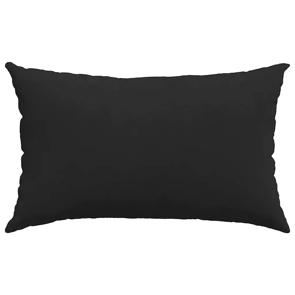 Cuscini da Divano 2 pcs Nero 50 x 30 cm Tessuto 42013642