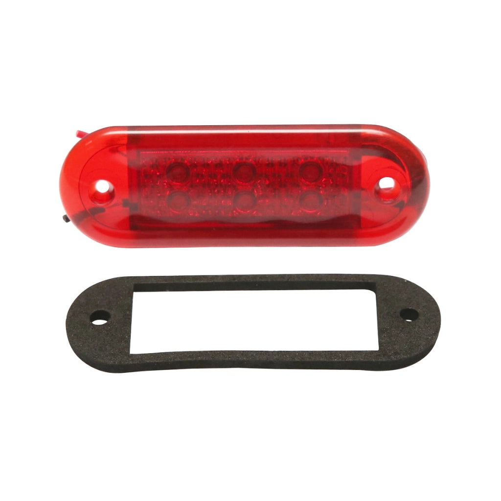 Lampada LED di ingombro 12/24V rossa Breckner Germany