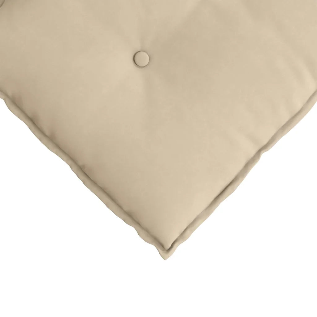 Cuscino per Schiena Crema 140 x 50 cm Tessuto in Microfibra 42014863