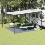 Tappeto da Tenda Blu e Grigio 400 x 400 cm Polietilene 42000180