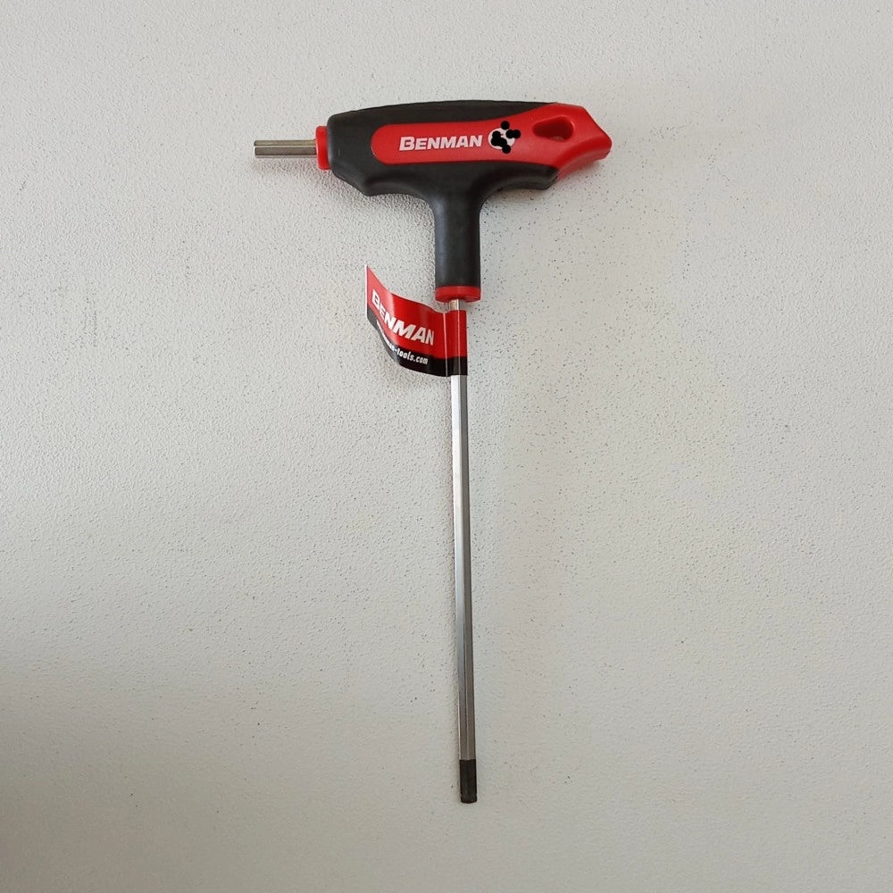 Benman turball 3mm chiave a t maschio esagonale con impugnatura bimateriale