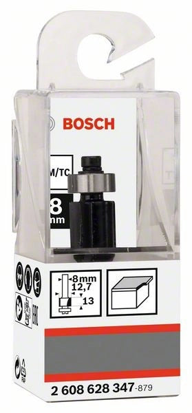 2608628347 - Fresa per rifilare laminati, 8 mm, D1 12,7 mm, L 13 mm, G 56 mm 8 mm, D1 12,7 mm, L 13 mm, G 56 mm