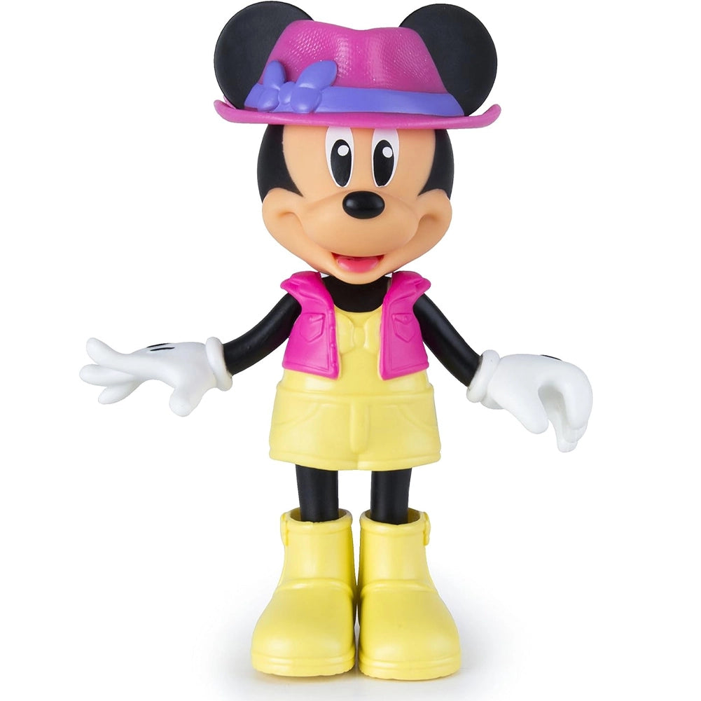Minnie Jet Set Bambola 15 cm 12 Accessori 3 Vestiti Intercambiabili Idea Regalo