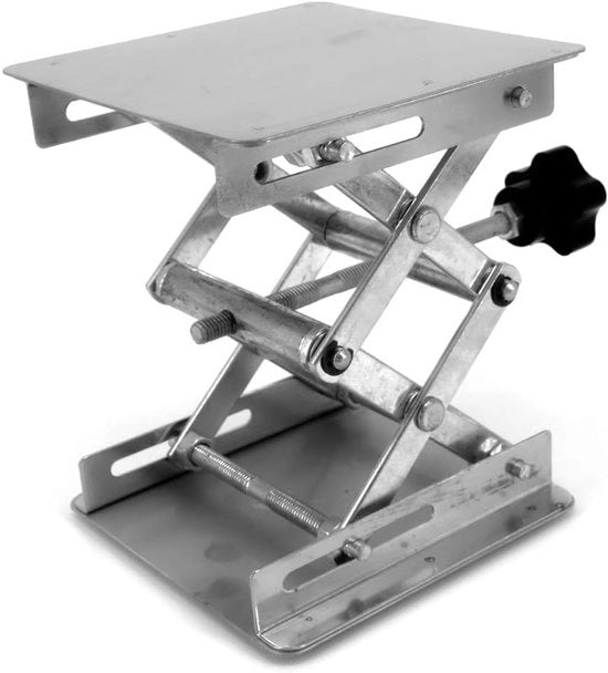 Serra per Laboratorio a Mano con Elevatore per Laboratorio, Manuale 4 x 100 mm.
