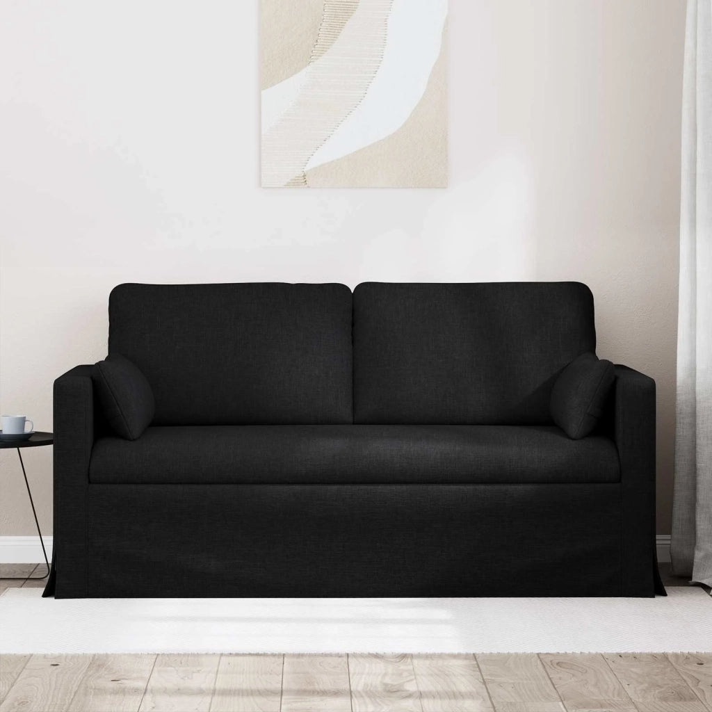 Divano Nero 158 x 78 x 80 cm Tessuto