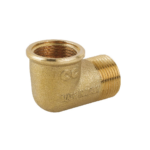 GOMITO MF IN OTTONE GIALLO- 1/2- CAVAL- pezzi 1