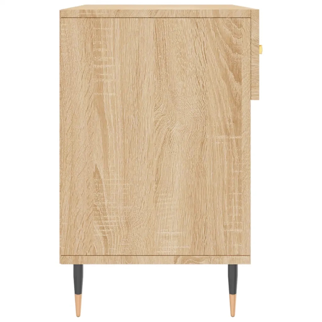 Panca Porta Scarpe-Sgabello-Panca Scarpiera Rovere Sonoma 102x35x55 cm Legno Multistrato 543447