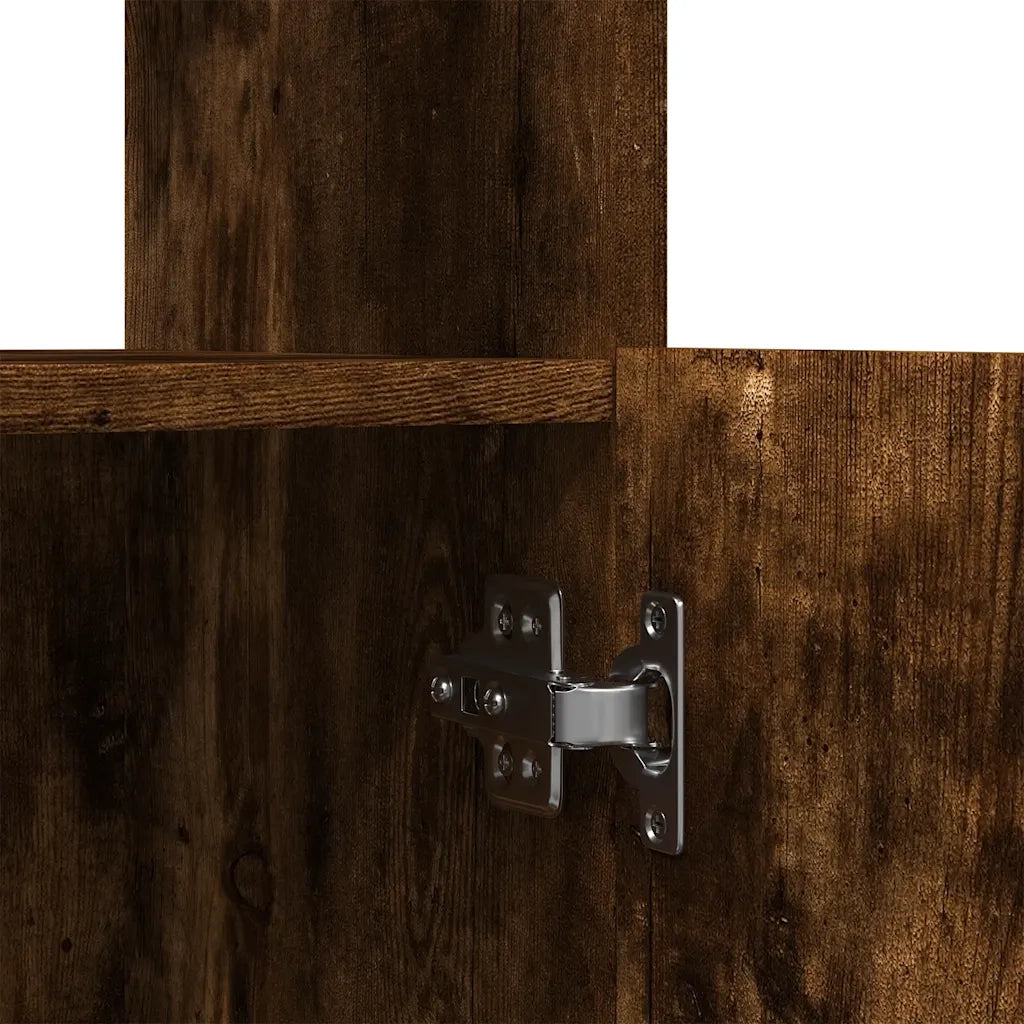 Credenza | Madia | Buffet da pranzo | Armadio da pranzo Rovere Fumo 92x33x180 cm in Legno Multistrato
