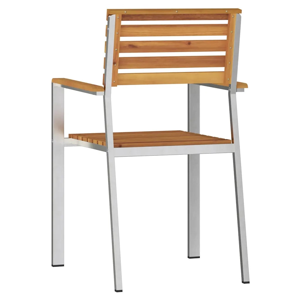 Sedia da Giardino 8 pcs Olio Naturale Legno di Acacia Massello 3334848