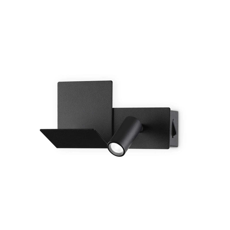 Lampada Da Parete Komodo-2 Ap Nero Ideal-Lux