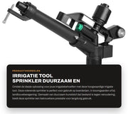 Irrigatore Rotante 360 Gradi - Strumento per l'Irrigazione - Alta Qualità Poliuretano - Sostenibile - Adattatore 1 Pollice - Adatto per Agricoltura - Sistema di Irrigazione