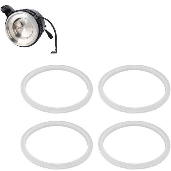 Otturatore a silicio termo-resistente 4 pezzi - anello di sigillatura - sigillatura efficace - prestazioni ottimali - alta resistenza alla temperatura - anello di sigillatura
