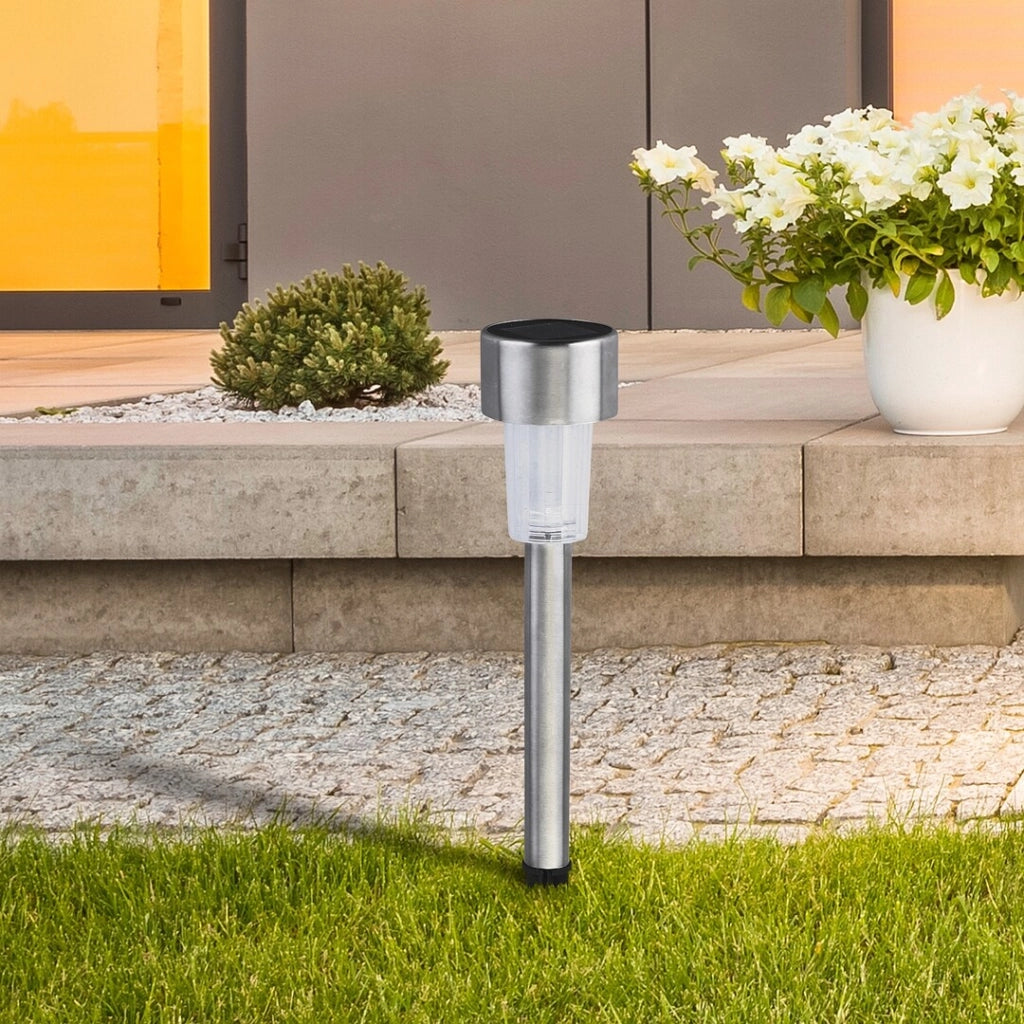 Lampada solare LED picchetto Rabalux Solar 1 cromo