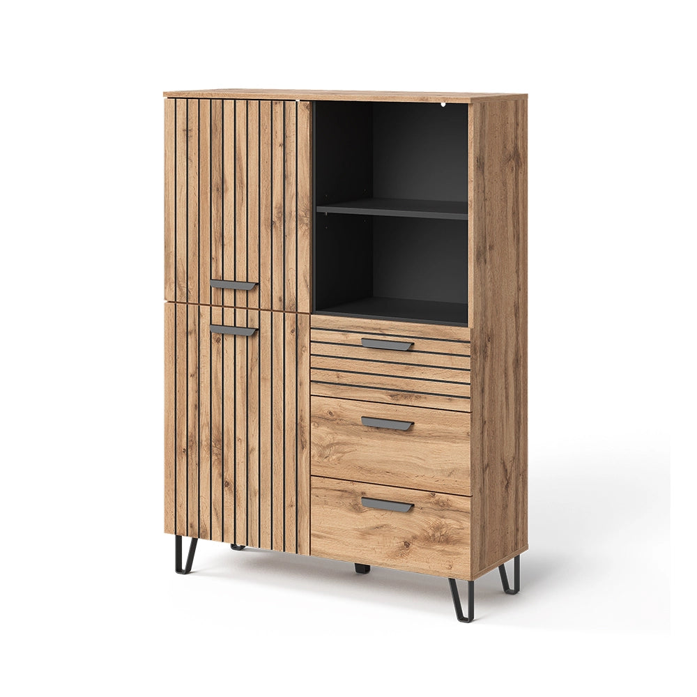 Vicco Armadio da ingresso Quercia Wotan 100 x 142 cm