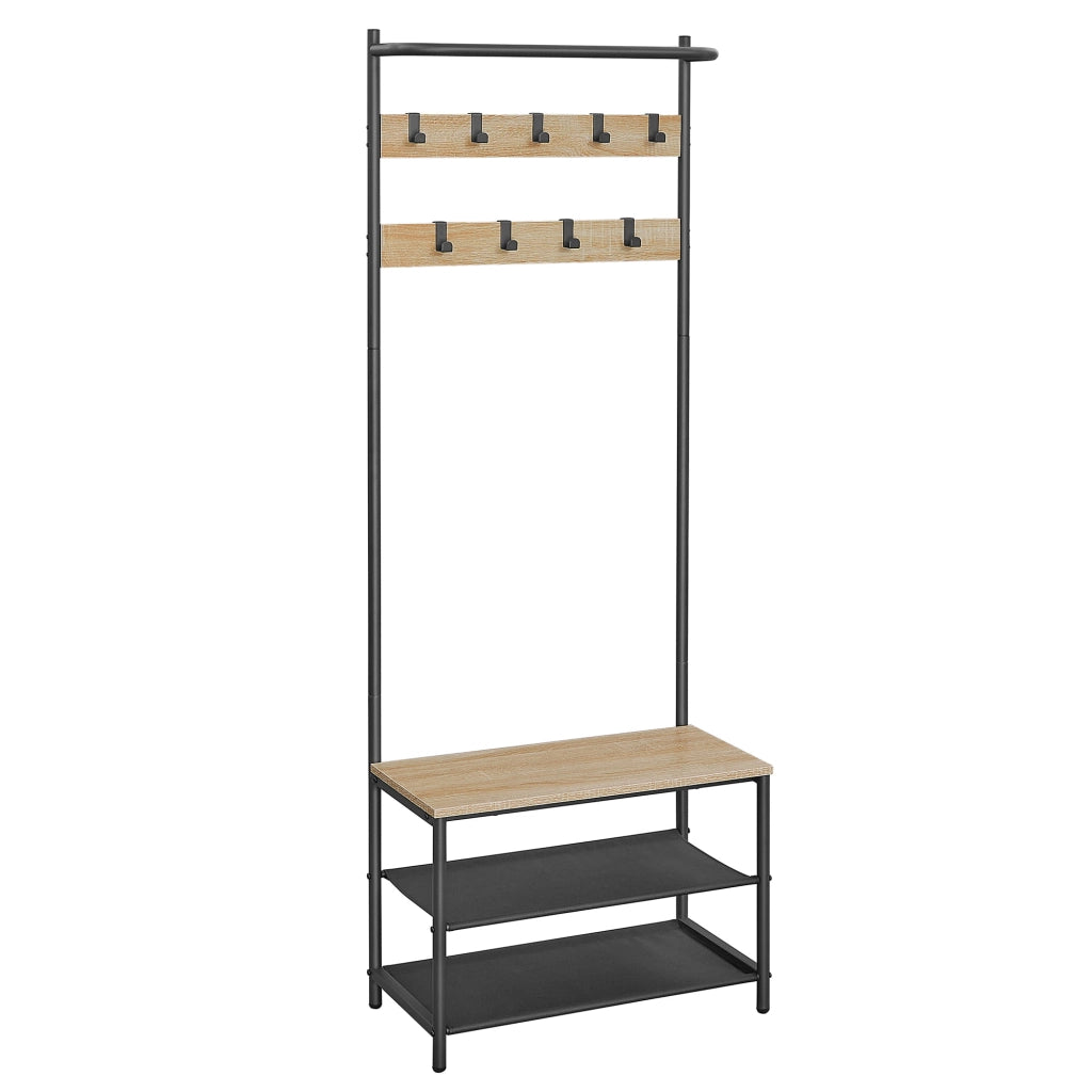 Appendiabiti Valora - Rovere Sonoma con struttura nera