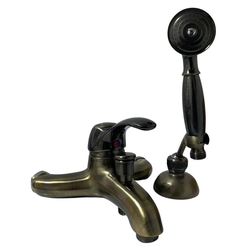 Rubinetto Miscelatore Monocomando per Vasca in Ottone Bologna Ottone Antico
