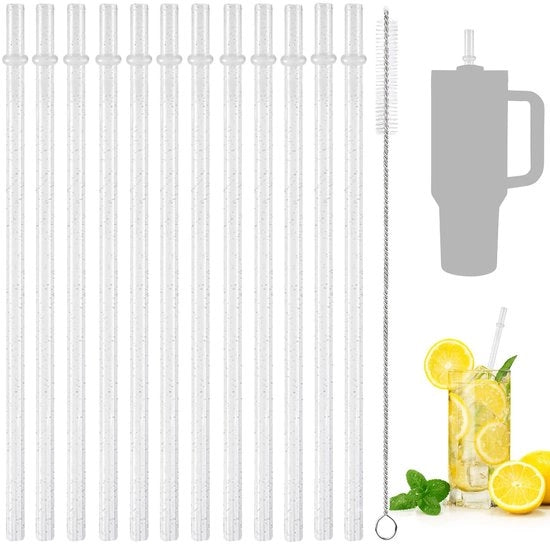 12 Stuken di Rete Plastica Brillante Riciclabile - 31,5 cm Reti Plastiche Translucide con Set di Spazzole per Pulizia