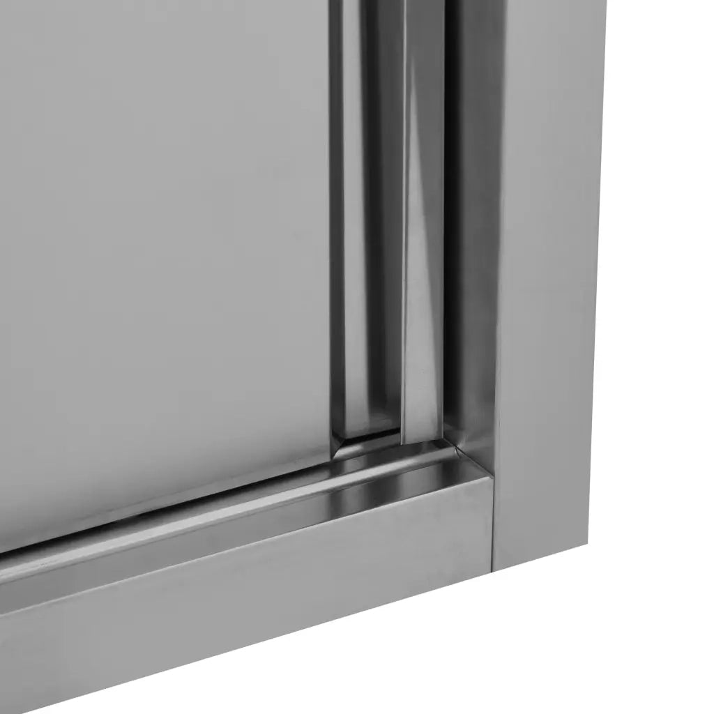 Pensile da cucina | Armadio da Cucina ad Ante Scorrevoli 120x40x50cm Acciaio Inox