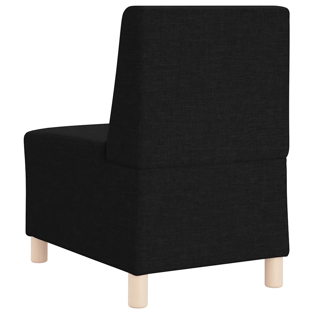 Divano componibile senza braccioli nero 55 cm in tessuto 4108470