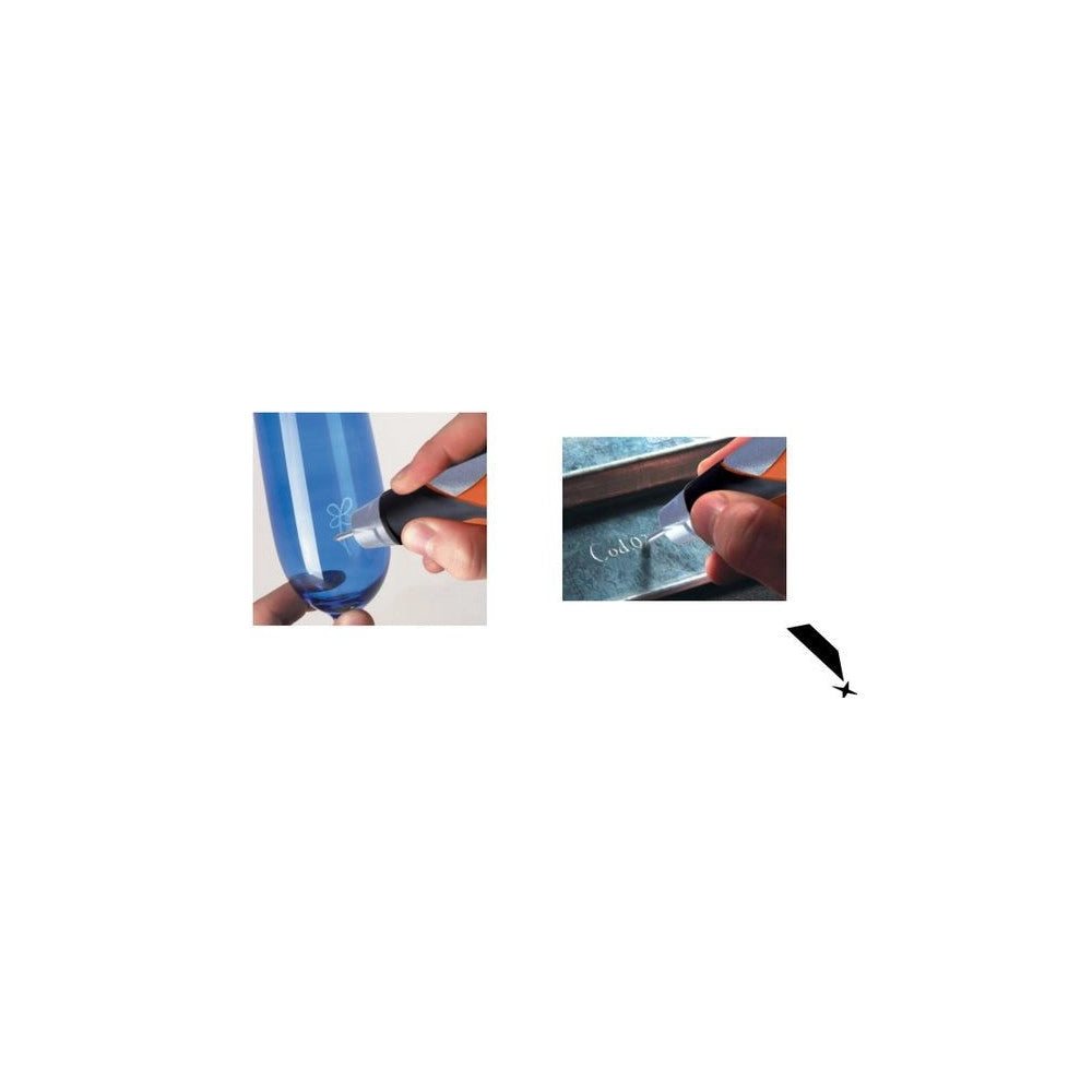 Trade Shop - Incisore Elettrico Di Precisione Con Normografi Per Metallo Vetro Plastica 13w -