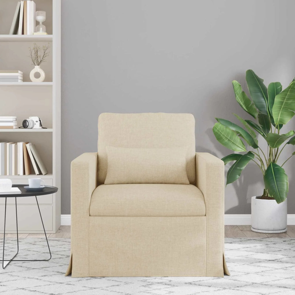 Divano Crema 78 x 78 x 80 cm Tessuto