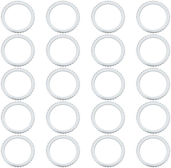 Lama circolare per sega circolare - Riduzione anello - Per lamelle circolari - 25,4x20x1mm - 20 pezzi - Adatto per lavorazione del legno - Argento