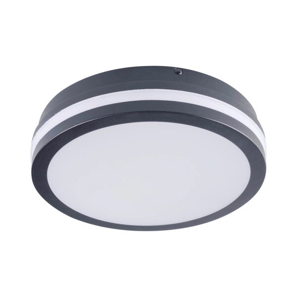 Plafoniera LED 18W Ø22 grafite CCT sensore IP65 Kanlux