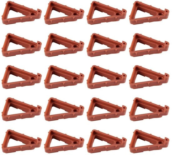Piantine da esterno 20 pezzi - Supporto a treccia - Piedini per piante - Stendardo fiorale - Resistente alle intemperie - Leggero in plastica - Sostegni per vasi