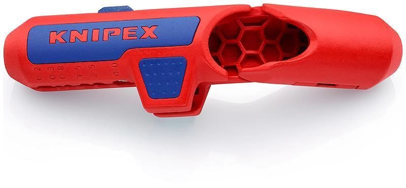 KNIPEX 16 95 01 SB ErgoStrip Utensile Spelacavi Universale per Cavi Tondi Coassiali e Dati 0,2 - 4 mm² colore Nero