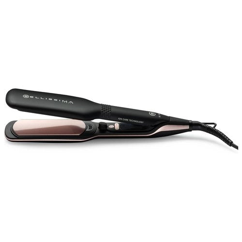 Bellissima imetec xl ion, piastra lisciante per capelli, piastre larghe, ionizzatore, rivestimento ceramica e cheratina, 5 temperature da 150 a 230°c, riscaldamento rapido, cavo 1,8 m - 11878