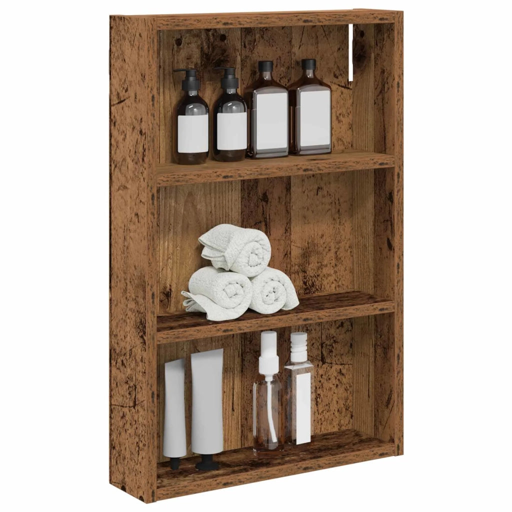 Armadio da Bagno | Mobile da Bagno a muro Legno vecchio 40 x 10 x 60,5 cm
