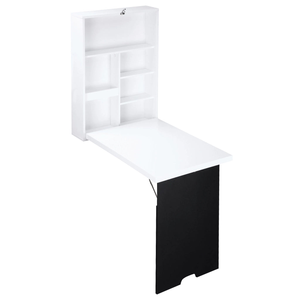Scrivania a muro pieghevole ¨C zephmum ¨C MDF bianco
