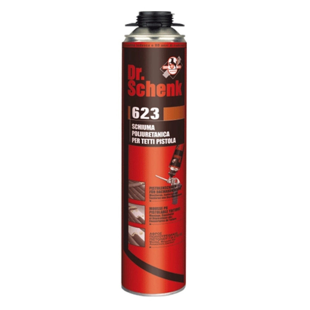 Trade Shop - Schiuma Rapida Espansa Poliuretanica 750ml Manuale Professionale Universale 40lt -