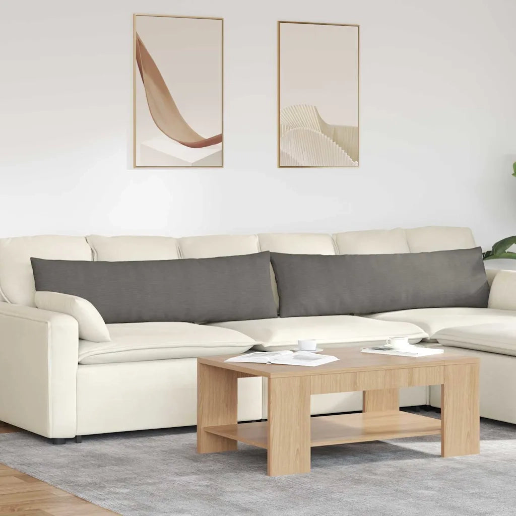 Cuscini da Divano 2 pcs Grigio chiaro 145 x 40 cm 42013860