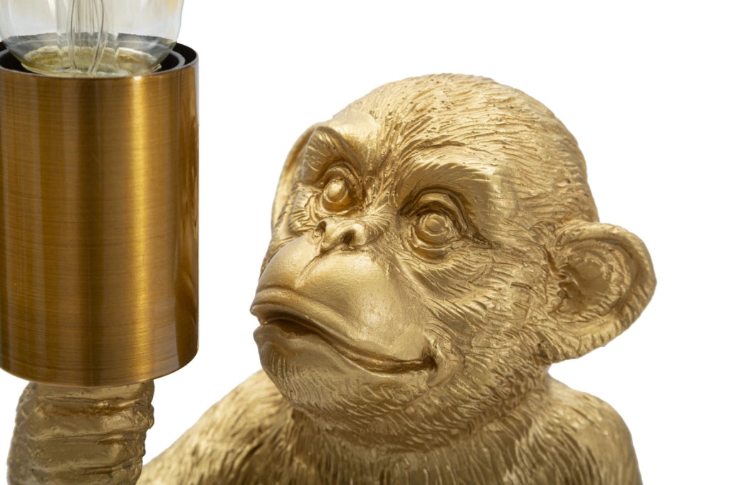 Lampada da Tavolo Monkey 17x14,5x25 cm in Poliresina