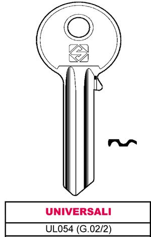 CHIAVI PZ10 UL 054 UNIVERSALE SENZA MARCA GENERICO