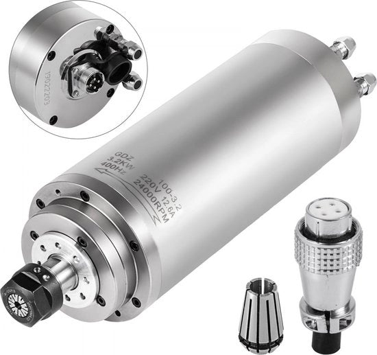 Motore a spindine 3 kW con raffreddamento ad acqua per graviare CNC/smerigliare/frecciare