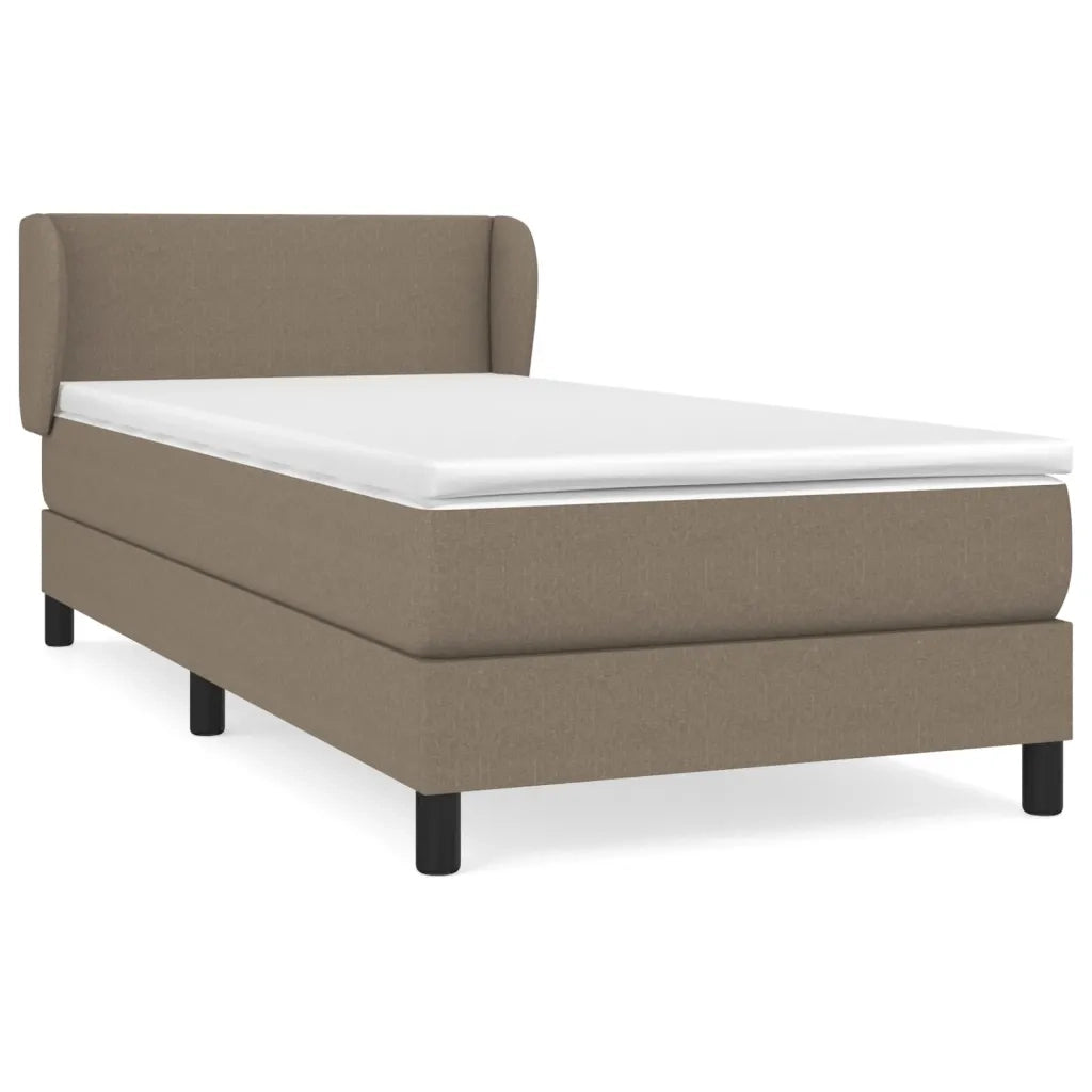 Giroletto a Molle con Materasso Tortora 90x200 cm inTessuto
