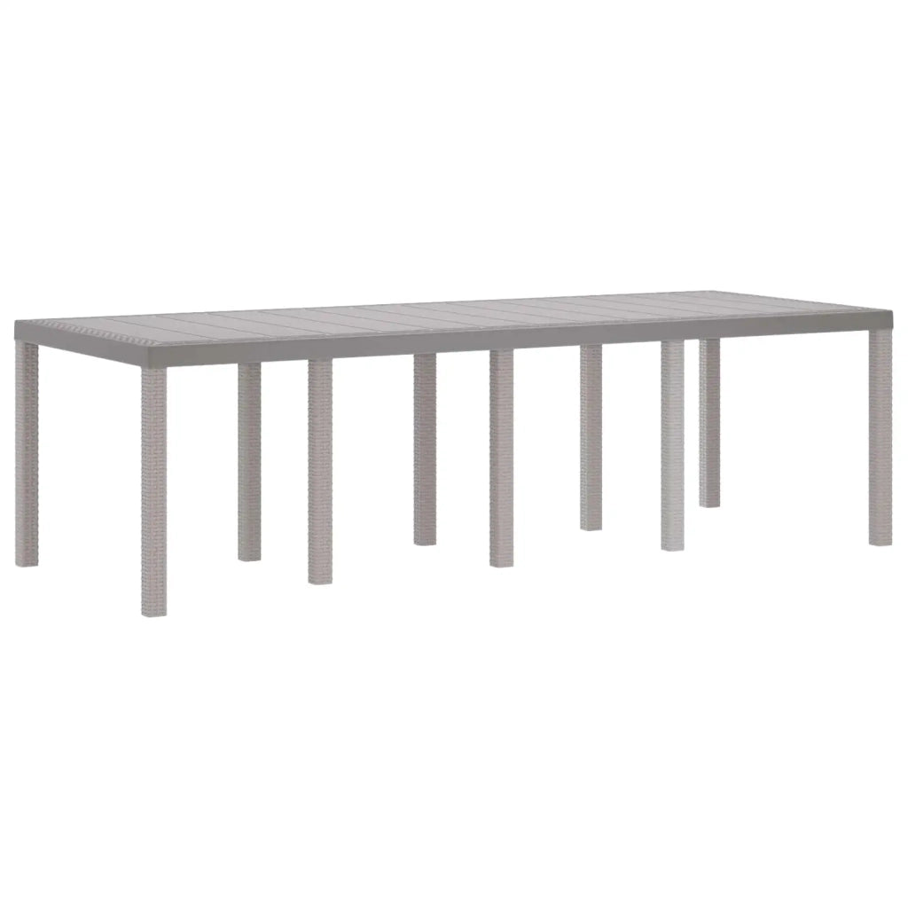 Set da Pranzo per Giardino 9 pcs Bianco Polipropilene 3378745